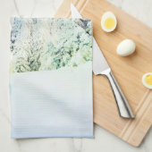 白馬の雪景色 キッチンタオル (四つ折り)