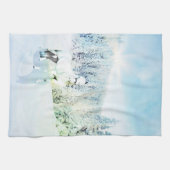 白馬の雪景色 キッチンタオル (横)