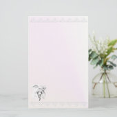 白馬の頭部stationery_vertical.v2 便箋 (スタンド正面)