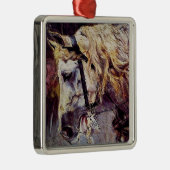 白馬の頭(ジョバンニ・ボルディーニ) メタルオーナメント (右)