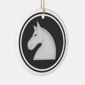 白馬の騎士チェス セラミックオーナメント (右)