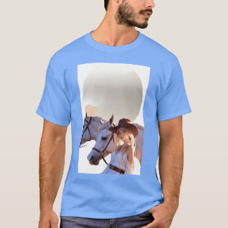 白馬を愛する少年 Tシャツ