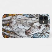 白馬ステンドグラス Case-Mate iPhoneケース (裏面(横))