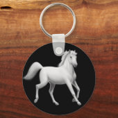 白馬トロッティングキーチェーン キーホルダー (正面)