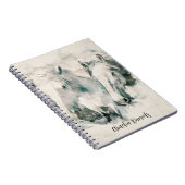 白馬パーソナライズされた ノートブック (右側)