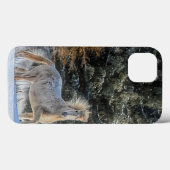 白馬ランニングの冬の雪の写真 Case-Mate iPhoneケース (裏面 (横))