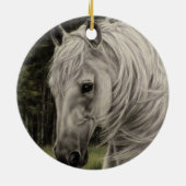 白馬ランニングの白馬の草原 セラミックオーナメント (裏面)
