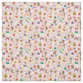 白馬付きシンタークラース ファブリック (見本)