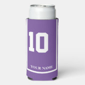 白馬付き紫10サドルクロスカスタム スリム缶クーラー (Seltzer裏面)