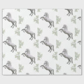 白馬包み紙 ラッピングペーパー (フラット)