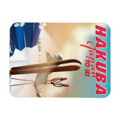 白馬旅行日本のポスター。 マグネット (横)