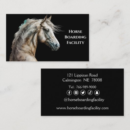 白馬水彩名刺 名刺 (正面/裏面)