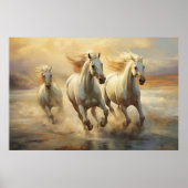 白馬水彩画ポスター ポスター (正面)