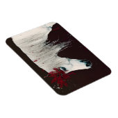 白馬赤い花 マグネット (右側)