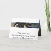 白馬走馬グリーティングカード カード (裏面)