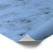 白馬転がの冬の雪写真 ポスター (角)