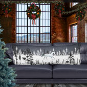 白馬雪の夜の東パインツリーフォレスト ボディピロー