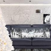 白馬雪の夜の東パインツリーフォレスト ボディピロー