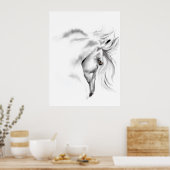 白馬頭ポスター ポスター (キッチン)