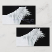 白馬頭3枚 名刺 (正面/裏面)