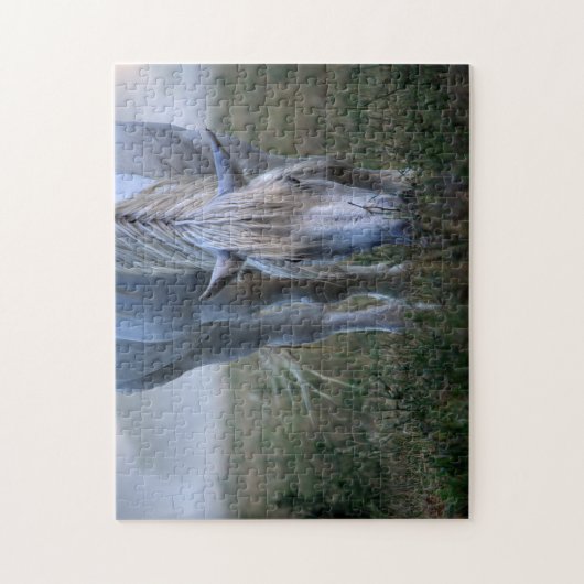 白馬 ジグソーパズル (縦)