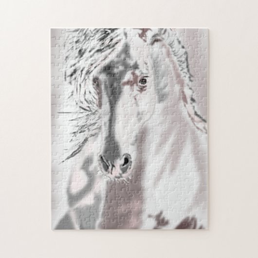 白馬 ジグソーパズル (縦)