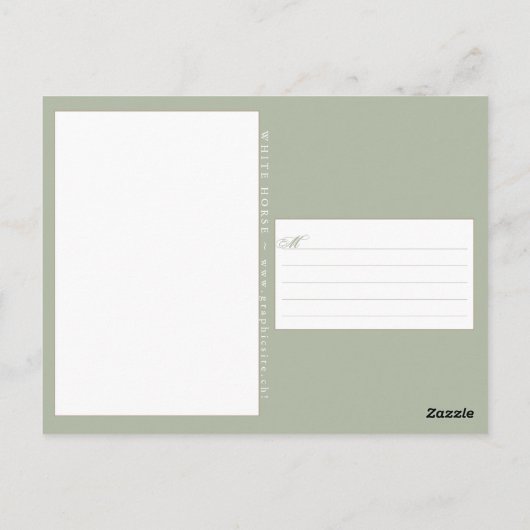 白馬 - ポストカード (裏面)