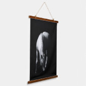 白馬 吊り下げ型タペストリー (傾斜あり)