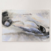 白馬 – 絵画の ジグソーパズル (横)