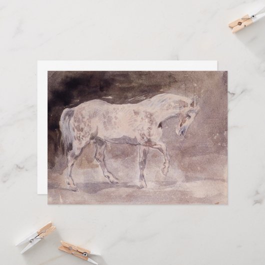 白馬(Eugene Delacroix) カード (正面/裏面インサイチュ)