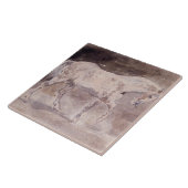 白馬(Eugene Delacroix) タイル (側面)