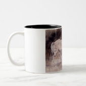 白馬(Eugene Delacroix) ツートーンマグカップ (左)