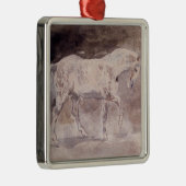 白馬(Eugene Delacroix) メタルオーナメント (右)