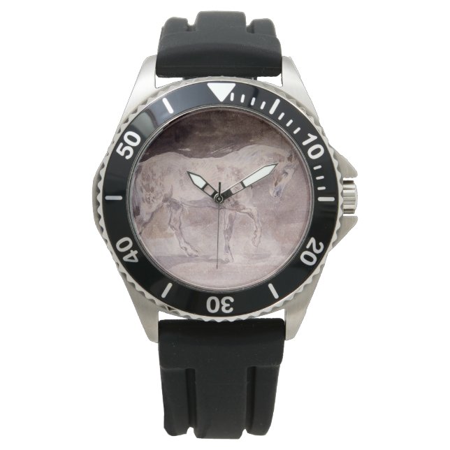 白馬(Eugene Delacroix) 腕時計 (正面)