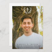 白骨障害医の卒業 案内状 (正面/裏面)