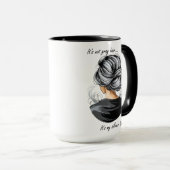 白髪じゃない。私の裏地だ。 マグカップ (正面右)