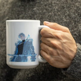 白髪の力強いアニメ男子 コーヒーマグカップ