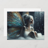 白髪の妖精が入浴 ポストカード (正面/裏面)