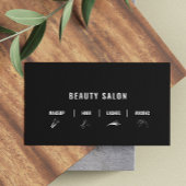 白髪サロンモダンQrコーはっきりしたドソーシャルメディア 名刺