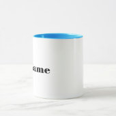 白髪男性テニス選手のマグカップ マグカップ (中央)