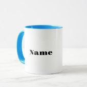 白髪男性テニス選手のマグカップ マグカップ (正面左)