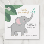 白髪象に水を振感謝している フェイバータグ (正面)