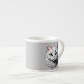 白魅力的猫 エスプレッソカップ (正面右)