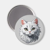 白魅力的猫 マグネット (正面/裏面)