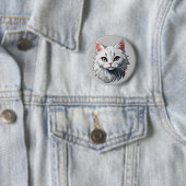 白魅力的猫 缶バッジ (インサイチュ)