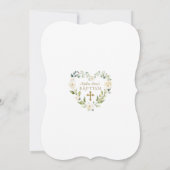 白魅力的花フローラ女写真洗礼 招待状 (裏面)