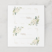 白魅力的花金ゴールド洗礼表番号 プレイスカード (外部開封)