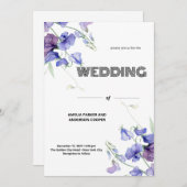 白魅力的開花結婚ズ 招待状 (正面/裏面)