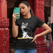 白魅力的黒猫の味 Tシャツ