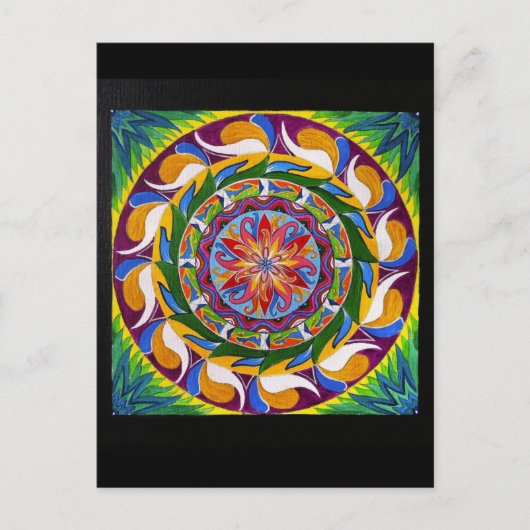 白魔法曼荼羅（はがき） ポストカード (正面)